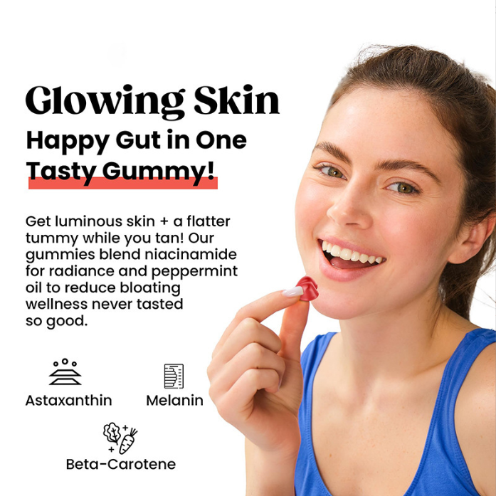 SolGlow Tanning & Debloat Gummies